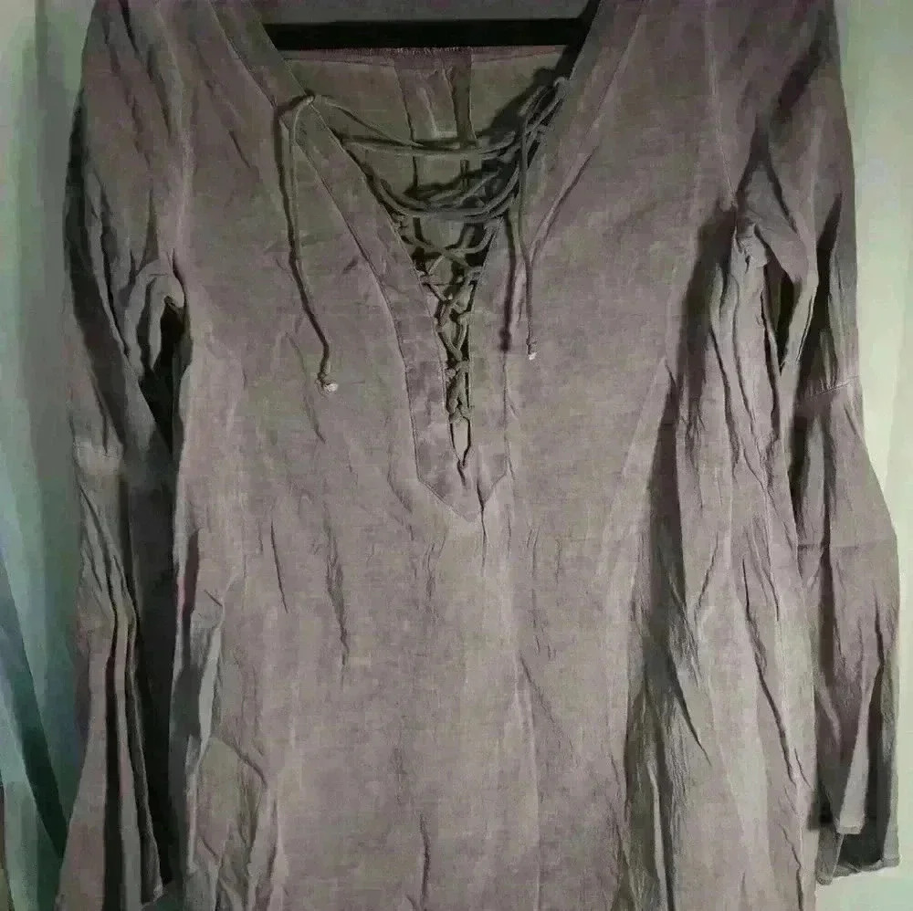 Rock & Republic womens tunic purplish gray top S - Picture 5 of 6